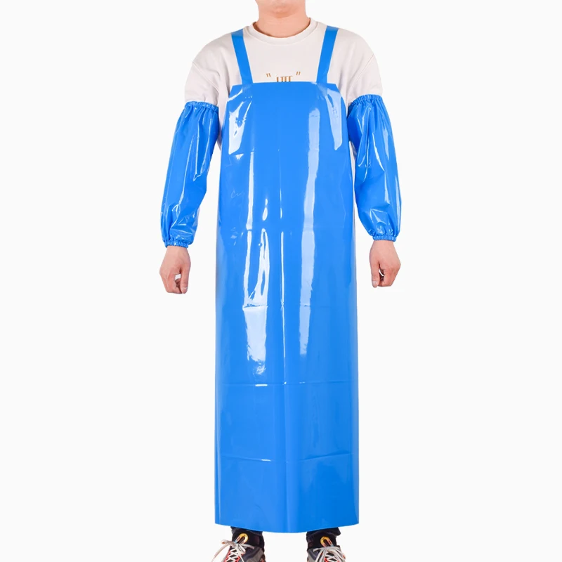 TPU waterproof anti-fouling apron leather girth oil resistant aquatic work apron