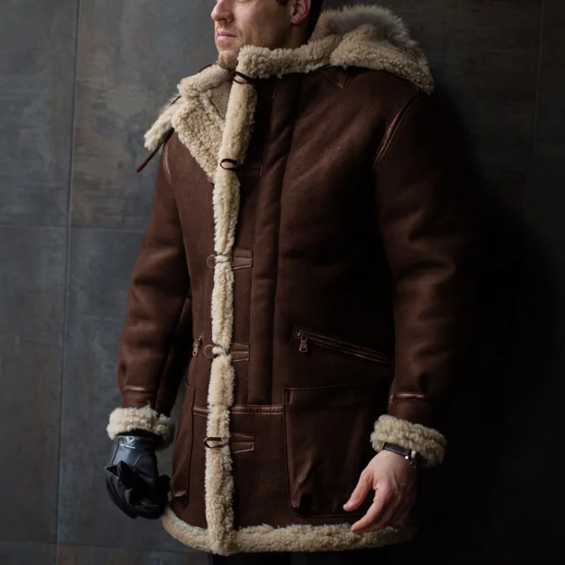 Liu Ming Winter Men Casual New Warm Thick Parka Fashion Plus Size Windproof Outerwear Plus Size Fur Jacket Coats