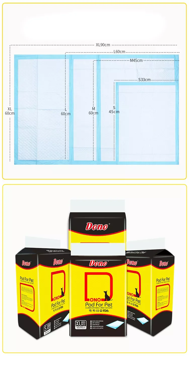 DONO Customized Logo Outdoor Folding Pet Pads Eco-friendly Small Pet Dog Training Pad