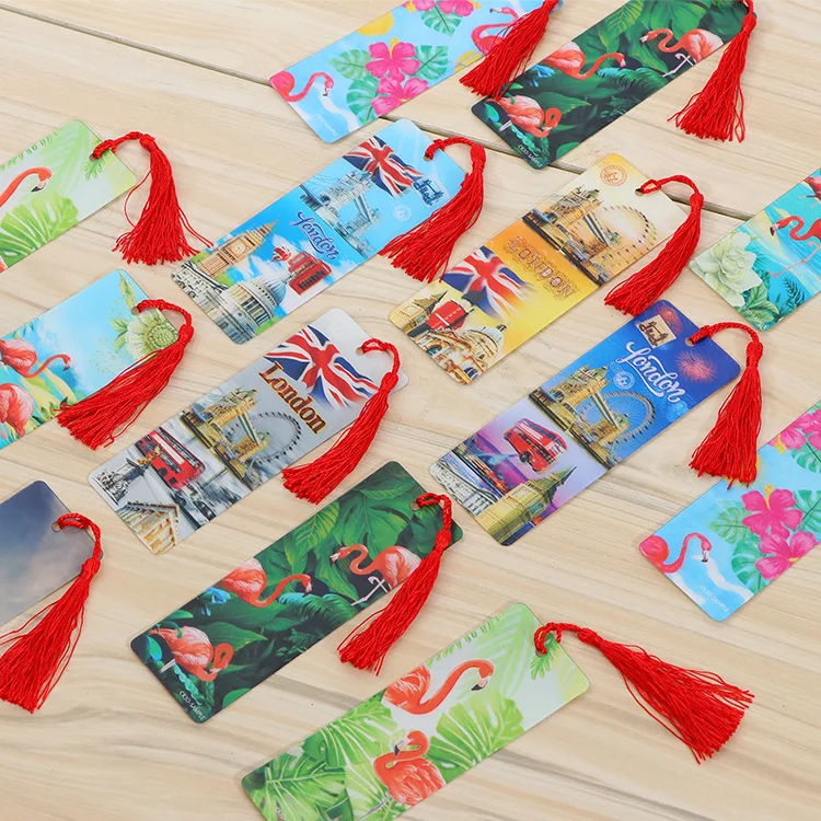 Wholesale Lenticular Promotional Plastic PET 3D Bookmark of Animals