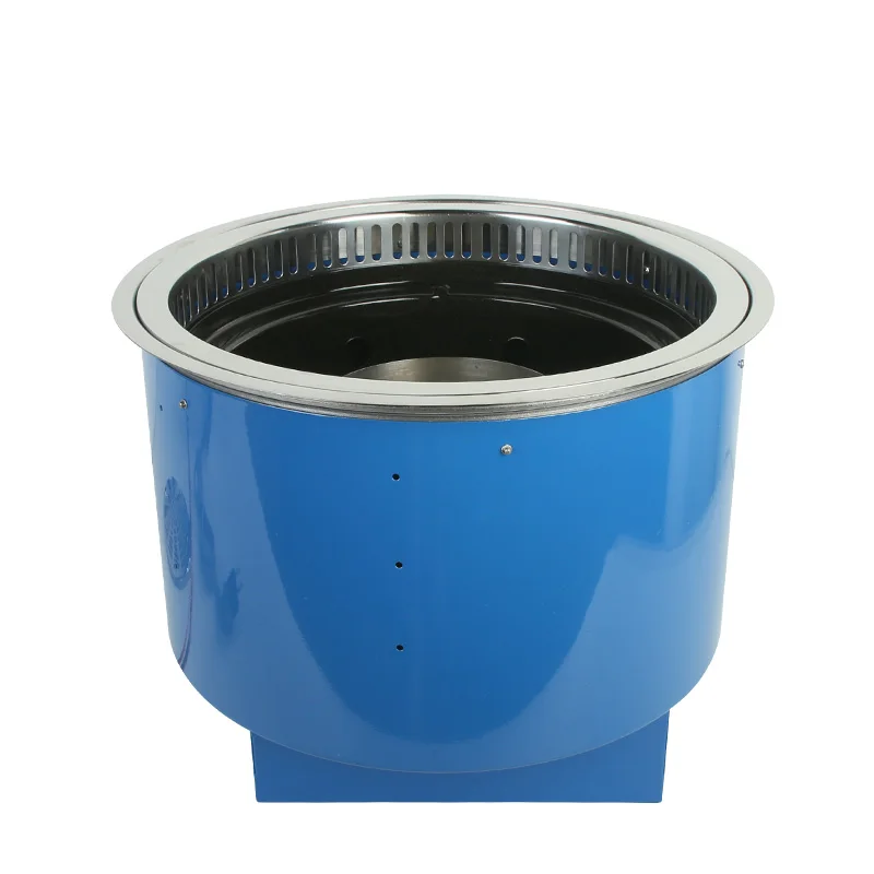 Commercial Upper Lower Smoke Exhausting Charcoal and LPG Nature Gas BBQ Grill for Restaurant