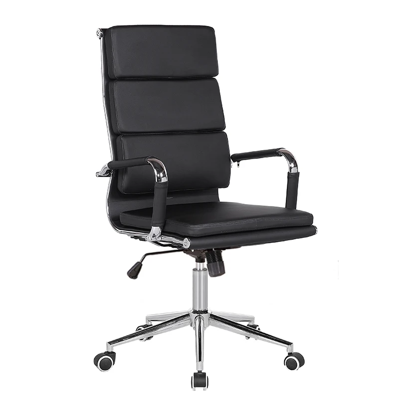 Modern high back ergonomic leather executive upholstered office computer chair
