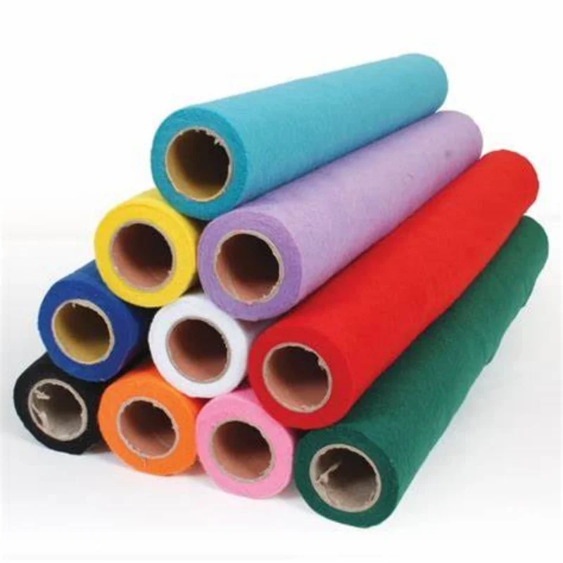 Color Diy polyester soft felt 1-5 mm thick non-woven felt hot sale