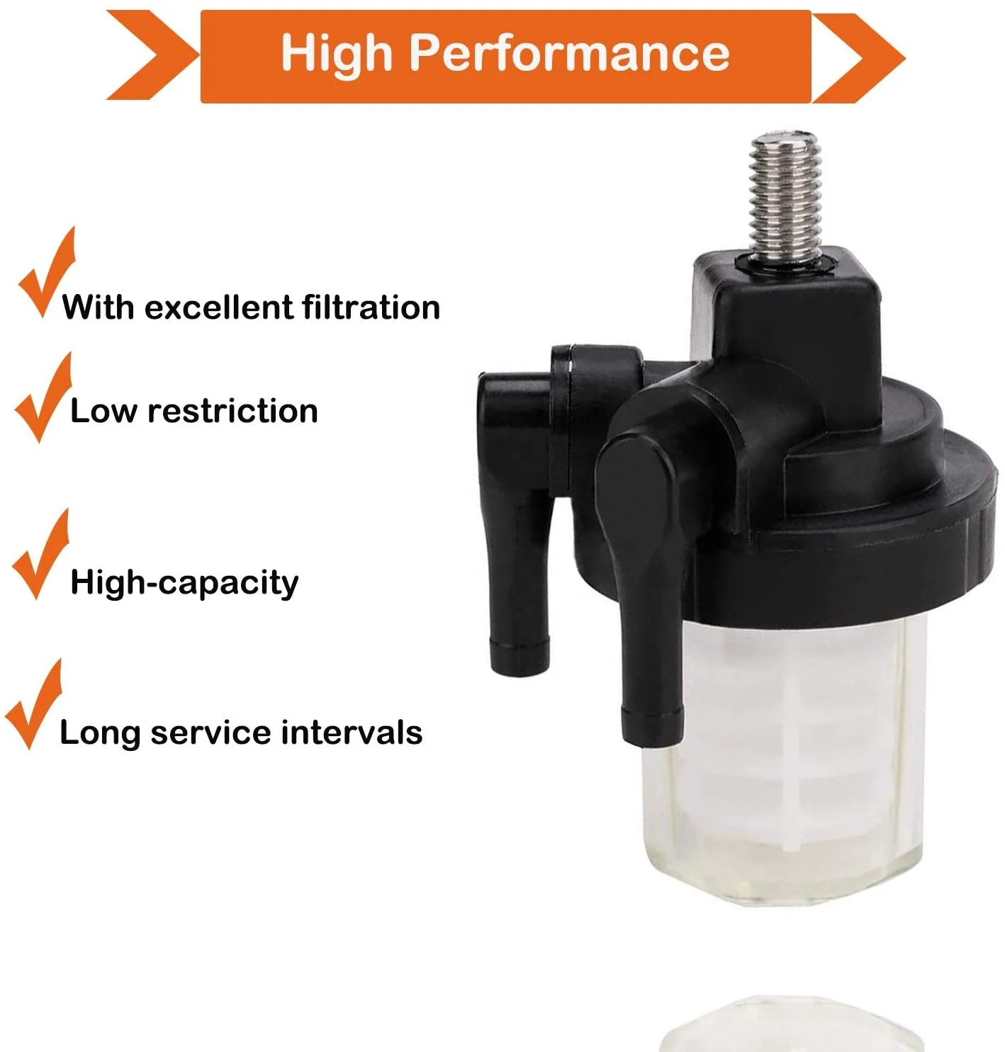  61N-24560-00-00 Fuel Filter Assembly for Compatible with Yamaha Outboard Motor 9.9HP- 90HP 2/4 Strokes Engine