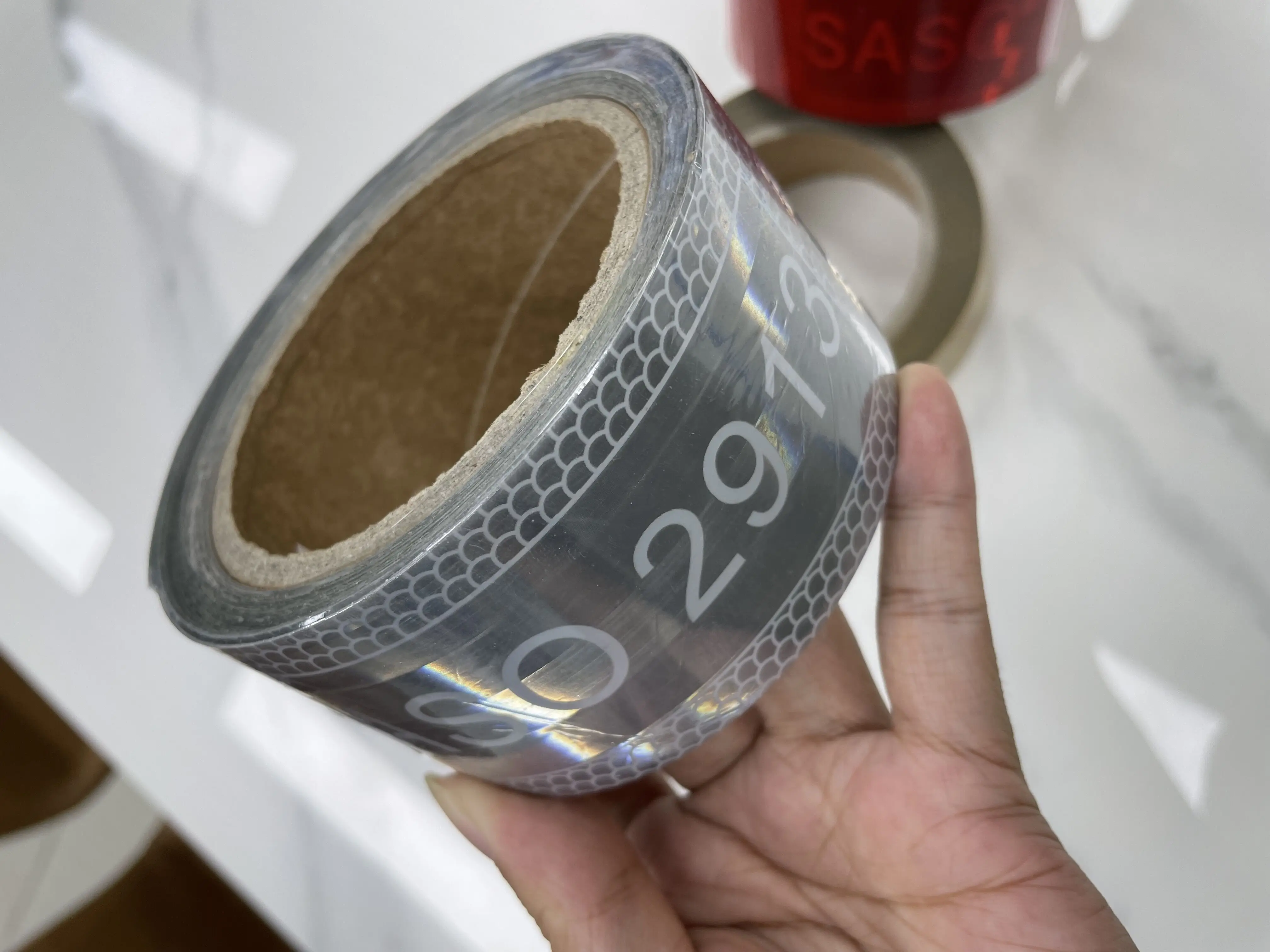 SASO 2913 Yellow Truck Reflective Tape Aluminizing Conspicuity Warning Tape Stickers