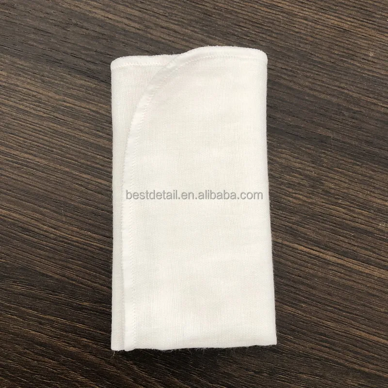 25x25cm Organic White Soft Cotton Skin Care Washcloth Face Cloth Makeup Remover Oil Facial Cleansing Muslin Cloth Baby