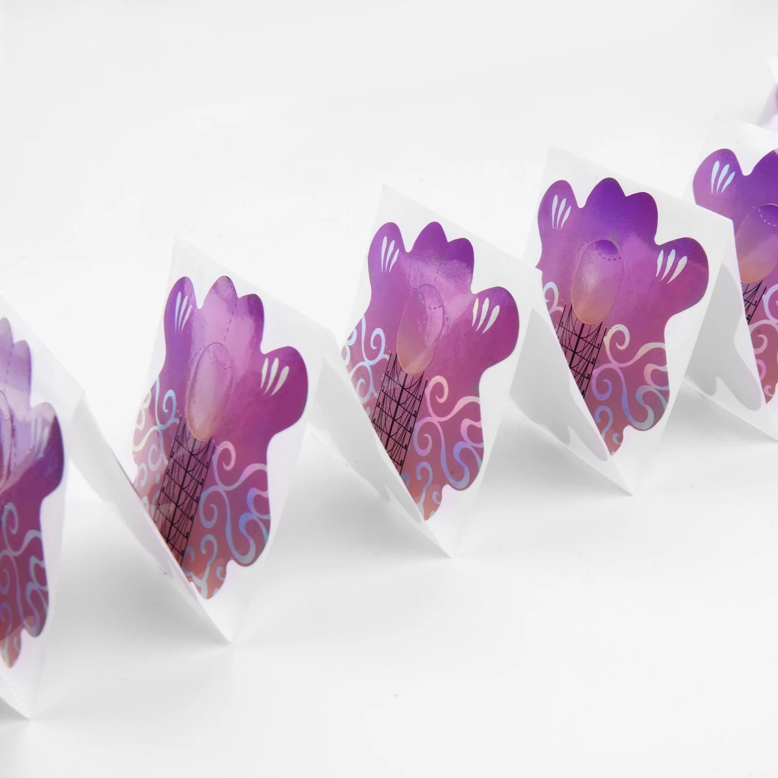 ZEKUN Professional Nail Forms Holographic Logo Print Extreme 500 pcs