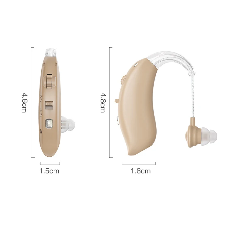 single ear hearing aid device cheap price  rechargeable hearing aids Digital Invisible Wireless Amplified Headphone In ear