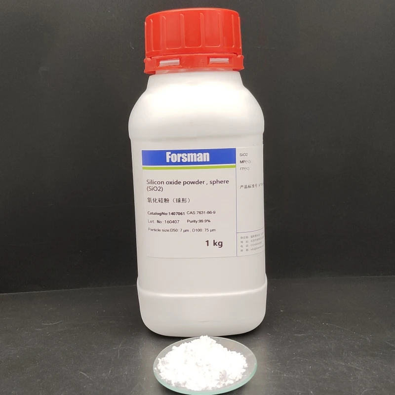 Manufacturer Supply High purity Micron scale chemicals  sphere SiO2 Silicon oxide powder Cas No 7631-86-9