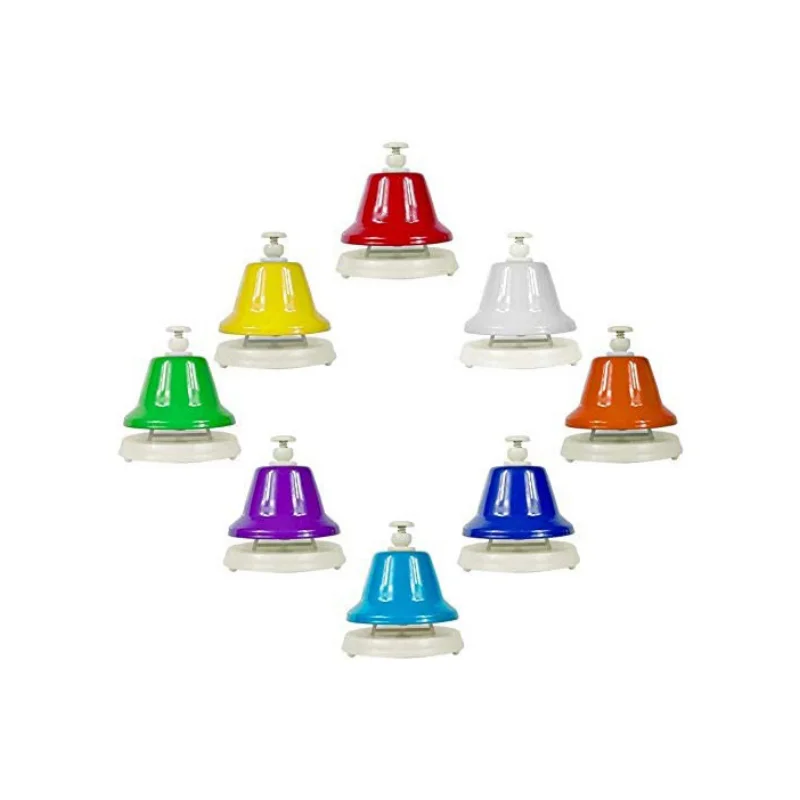 Wholesale Customizable Logo Colorful Call Bell Hospital School Restaurant Hotel Restaurant Dinner Bell