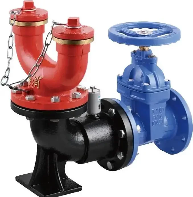 2 Ways DN100 Outdoor Firefighting Equipment Underground Fire Pump Adapter/Gate Valve/Check Valve