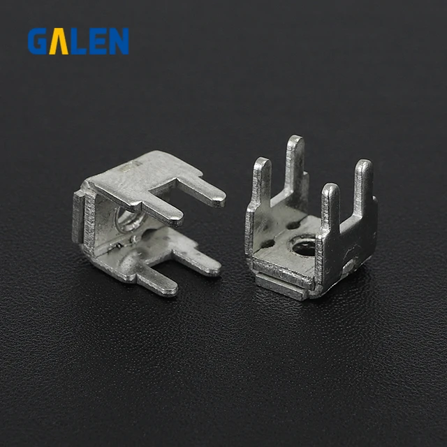 Pcb-11 Welding tab terminal M4 pure copper tinned soldering terminal four pin pcb screw terminal