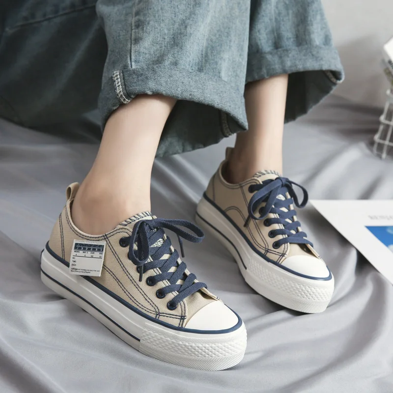 Board large size designers women Shoes Platform  Fashion Trending Casual canvas shoes woman sneaker