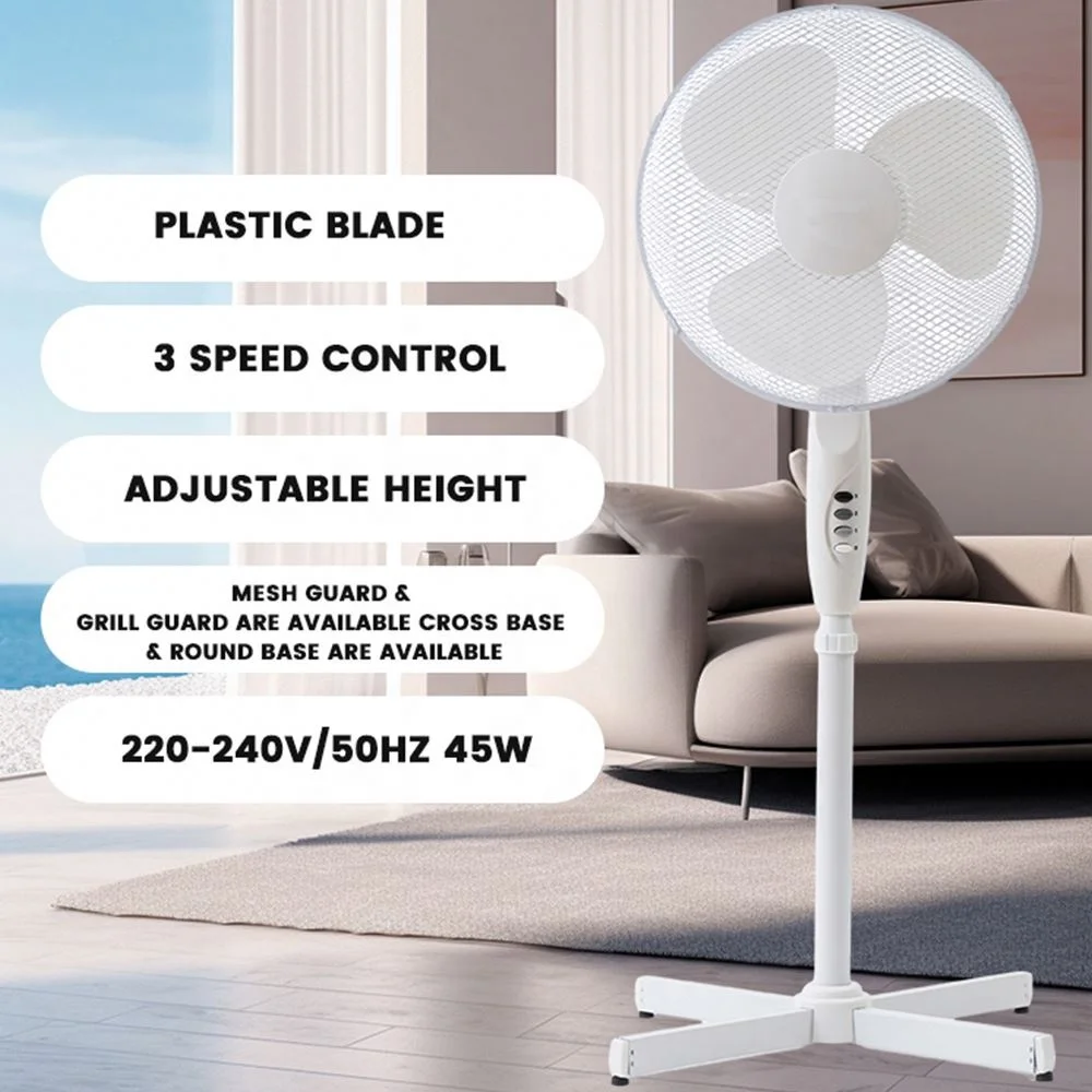 Factory Direct Power Supply Fan Wholesale Mechanical Electric Fan Home 16 Inch Floor Fan