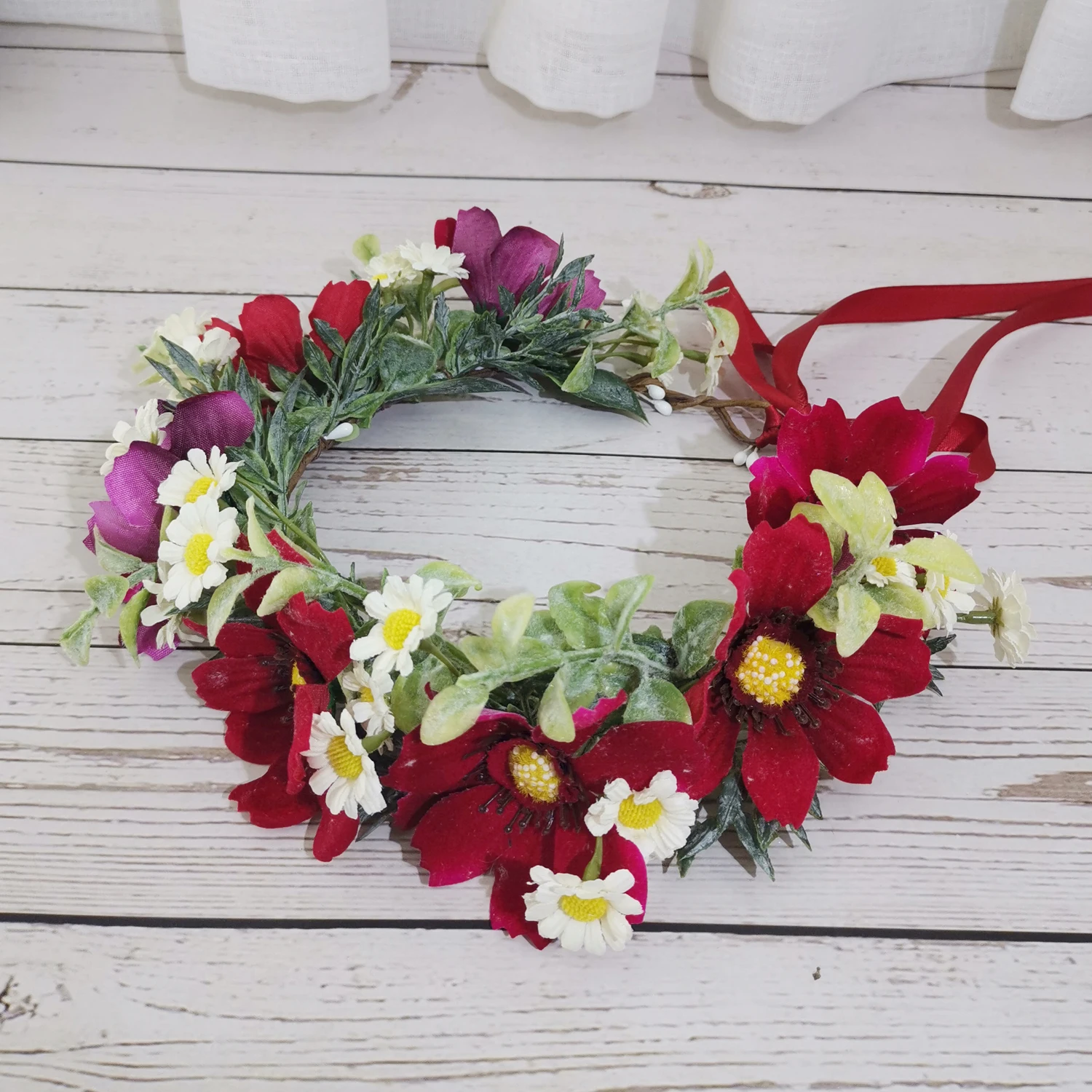 Wedding Tiaras And Crown Bridal Tiara Women Flower Headband Hair Accessories Flower Crown Bridal Headdress Bridal Crown Wedding