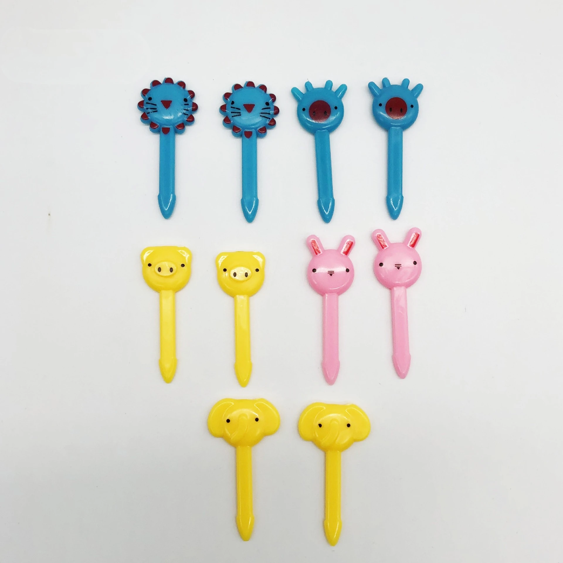 MM Mini Animal Cartoon Food Fork Fruit Pick Sign Bento Lunches Party Decor Vegetable Tableware Dinnerware set