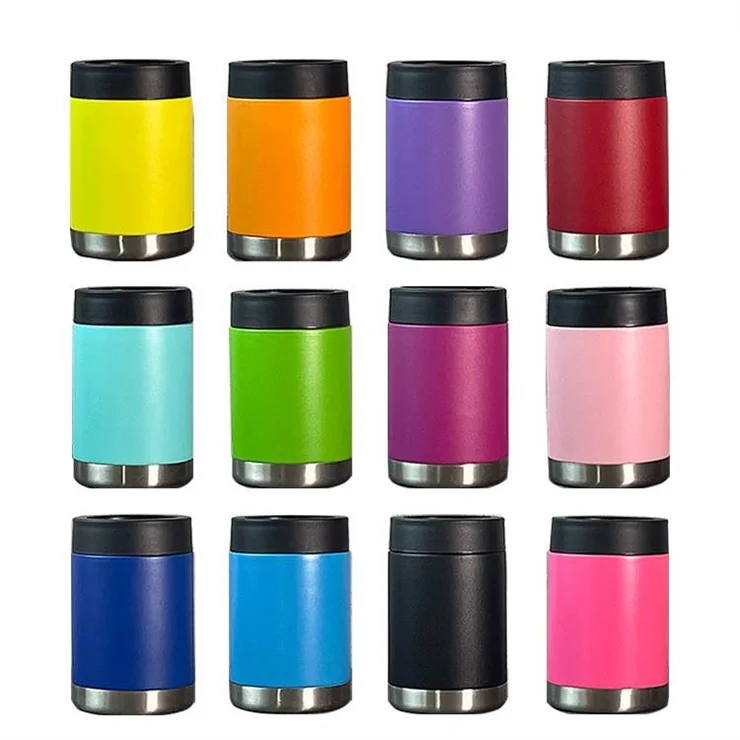 Insulated 16 14oz Cheap price 12oz vacuum bottle metal beer slim stainless steel can cooler