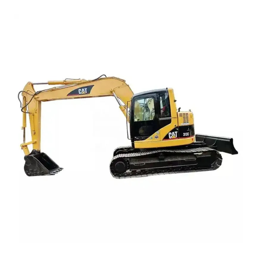 Caterpillar Original Large Construction Equipment Caterpillar CAT313C Used Crawler Excavator Cat313C