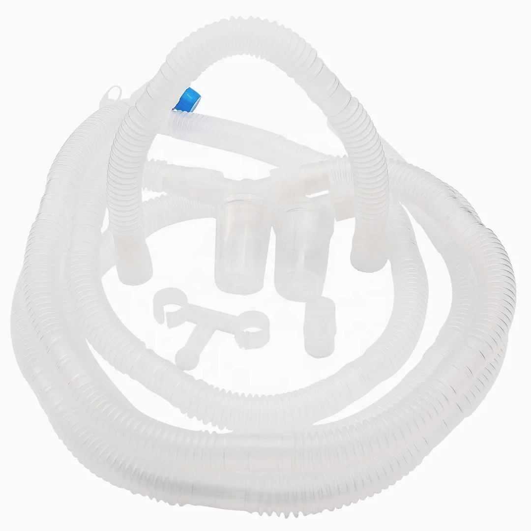Disposable Breathing Circuit -- Smoothbore with filter, breathing bag & water traps