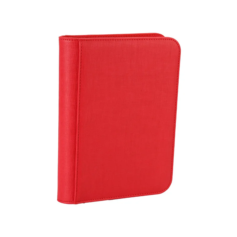 high quality waterproof pu leather 4 pocket card binder sports cards album