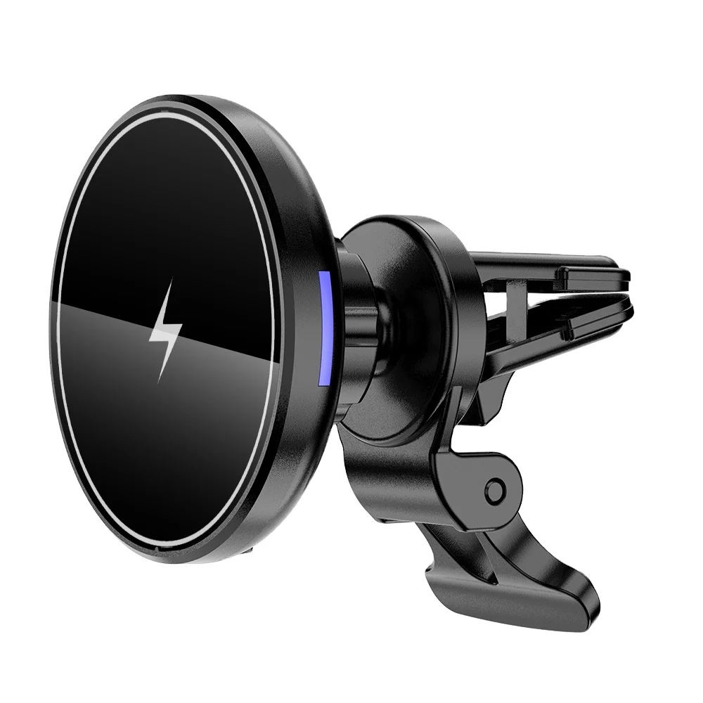 Лидер продаж, автомобильное магнитное Беспроводное зарядное устройство для мобильного телефона, 15 Вт, магнитное беспроводное автомобильное зарядное устройство для Iphone 13
