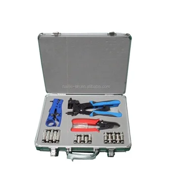 RG59 RG6 Network Tools Sets Automatic Wire Stripper & Crimper HT-KH510B Coax Cable Crimping Tool Kits