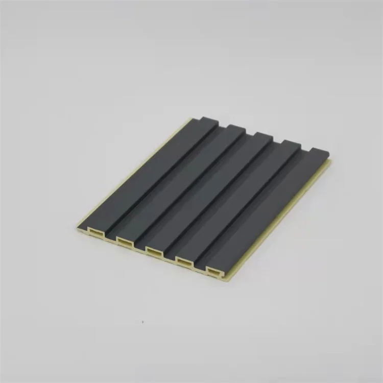 Factory Wood Plastic Composite PVC Coating Cladding Fluted Wall Board Interior WPC Wall Pane