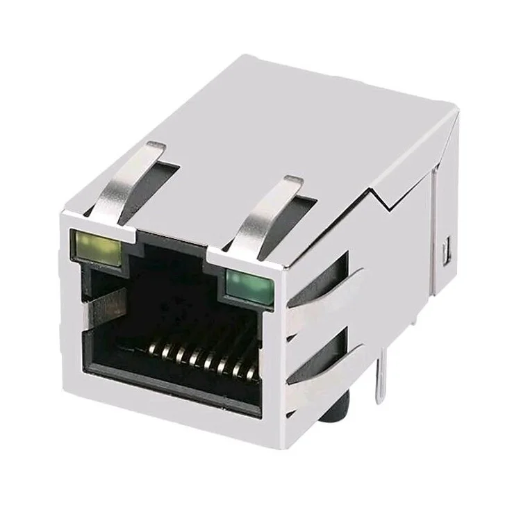 JFM3811B-2NVE-4F один порт 10/100/1000 Base-T Ethernet соединитель RJ45
