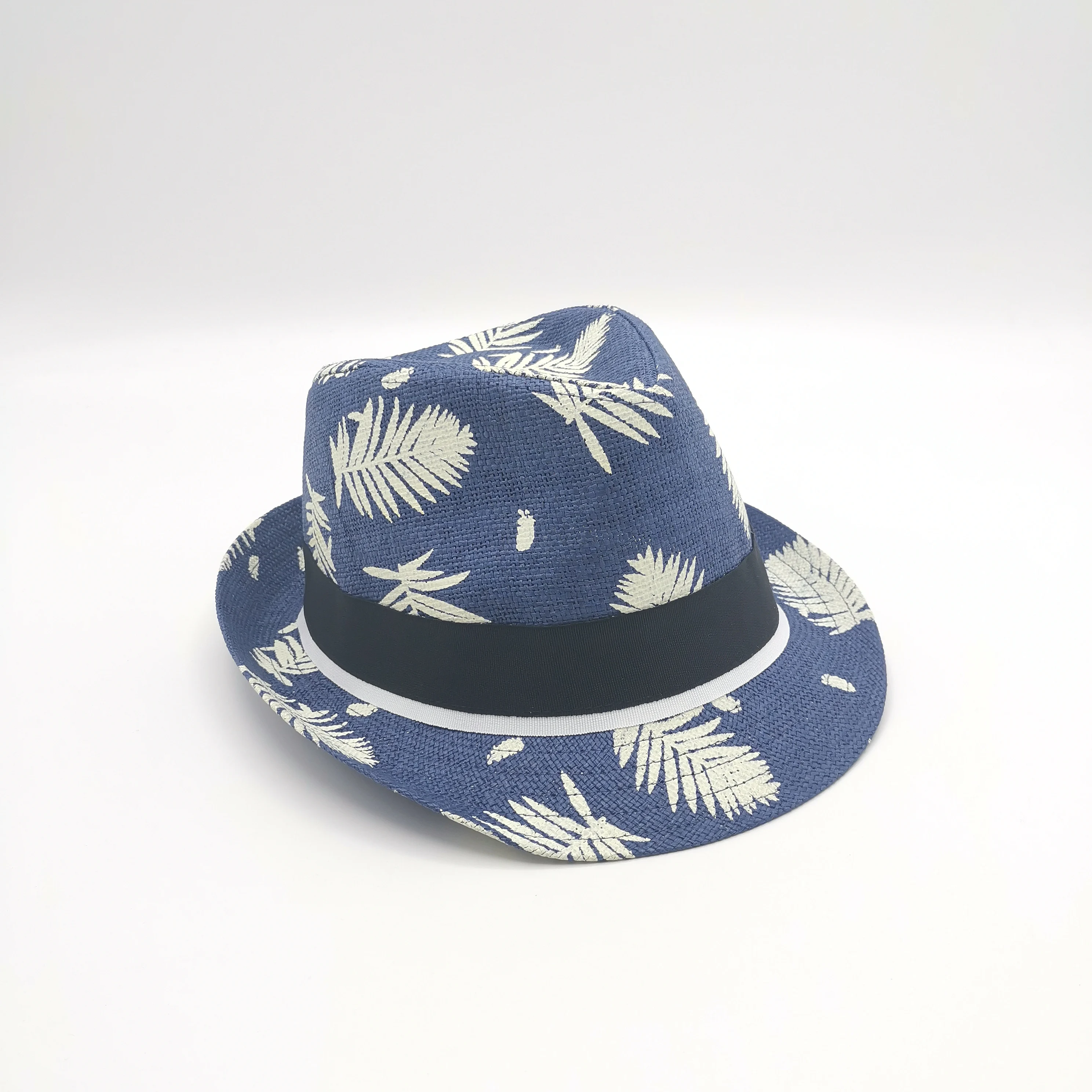 2021 wholesale summer kids panama paper straw beach hats
