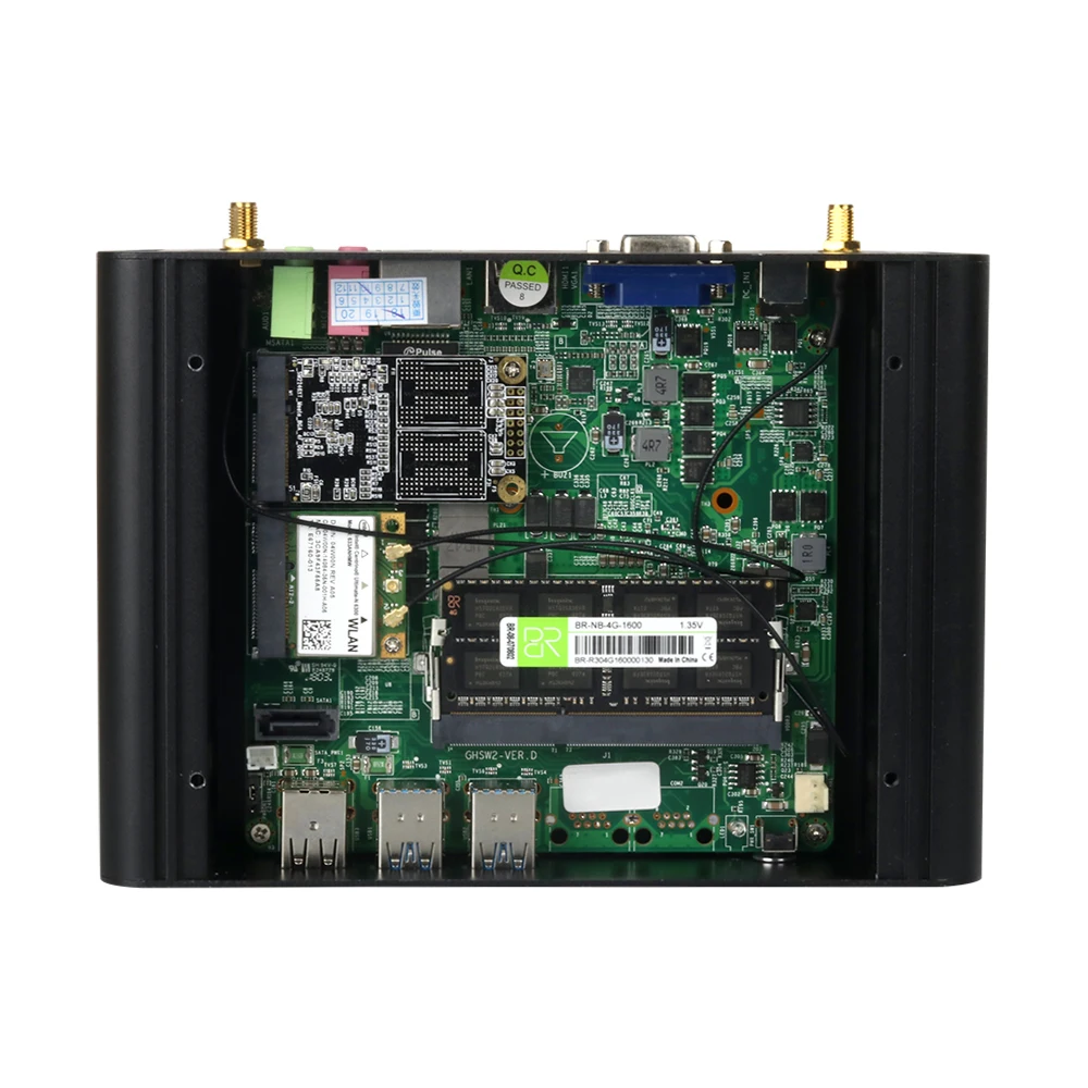  Мини pcl i7 7500U 2 70 ГГц компьютер DDR3L 1300/1666 МГц 1 35 в оперативная память Msata SSD SATA 4K HD VGA Wi-Fi Gigabit LAN настольных