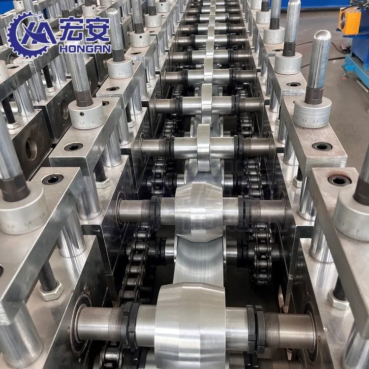 Automatic C U shape purlin channel profiles cold roll forming machine channel purlin making machine for sale