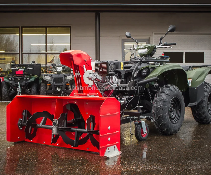 Yyamaha sidexside 13hv Hhonda gx390 quad bike snow blower/60in atv/utv lumilinkoja/Polaris RZR quadricycle snow thrower 1500mmCE