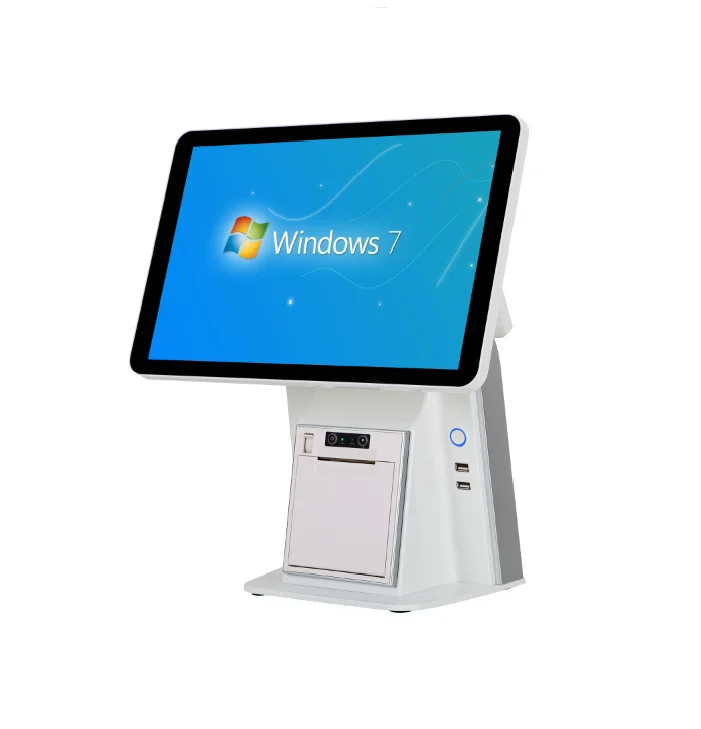 Windows 15.6inch Cash Register All In On Touch Screen Restaurant Terminal Payment Machine Single Screen Pos Systems
