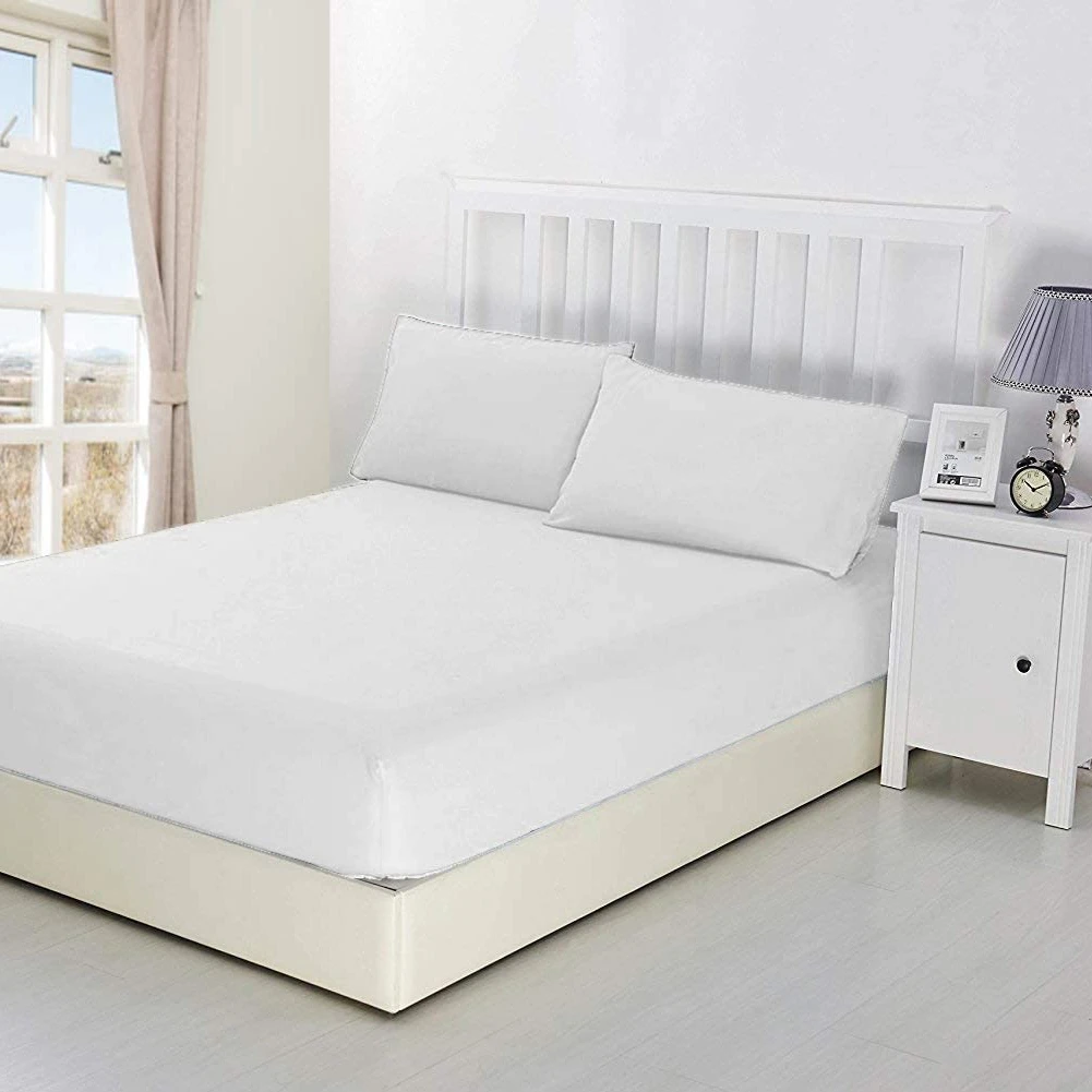 Cotton Bedding Fitted Sheet Ready to Ship Discounted Fitted Sheet Solid Colors