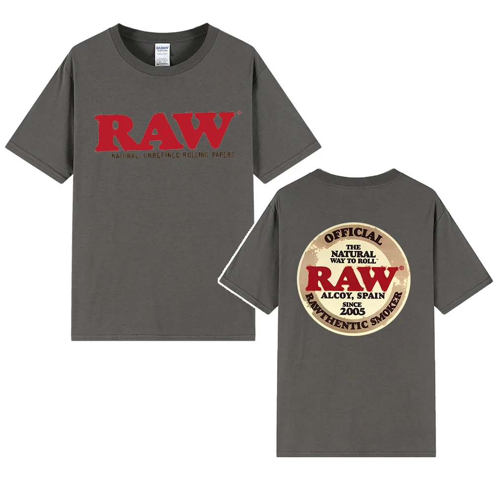 Cheap Price Custom DTF DTG Screen Printed Backwoods Cookie RAW 100% Cotton Hip Hop Casual Streetwear T Shirt