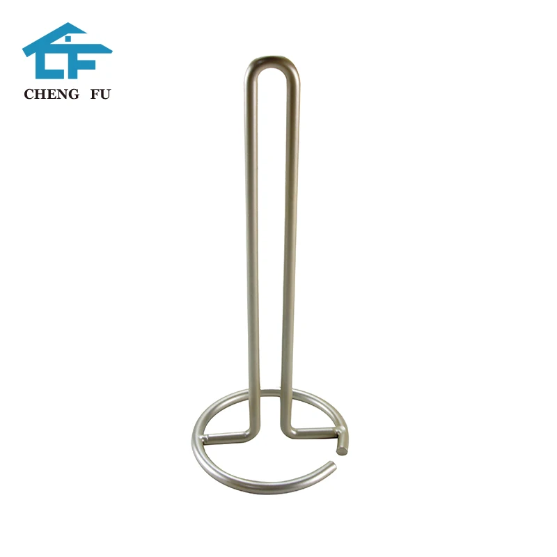 Excellent quality rustic free standing metal kitchen toliet roll paper towel holder tissue paper holder