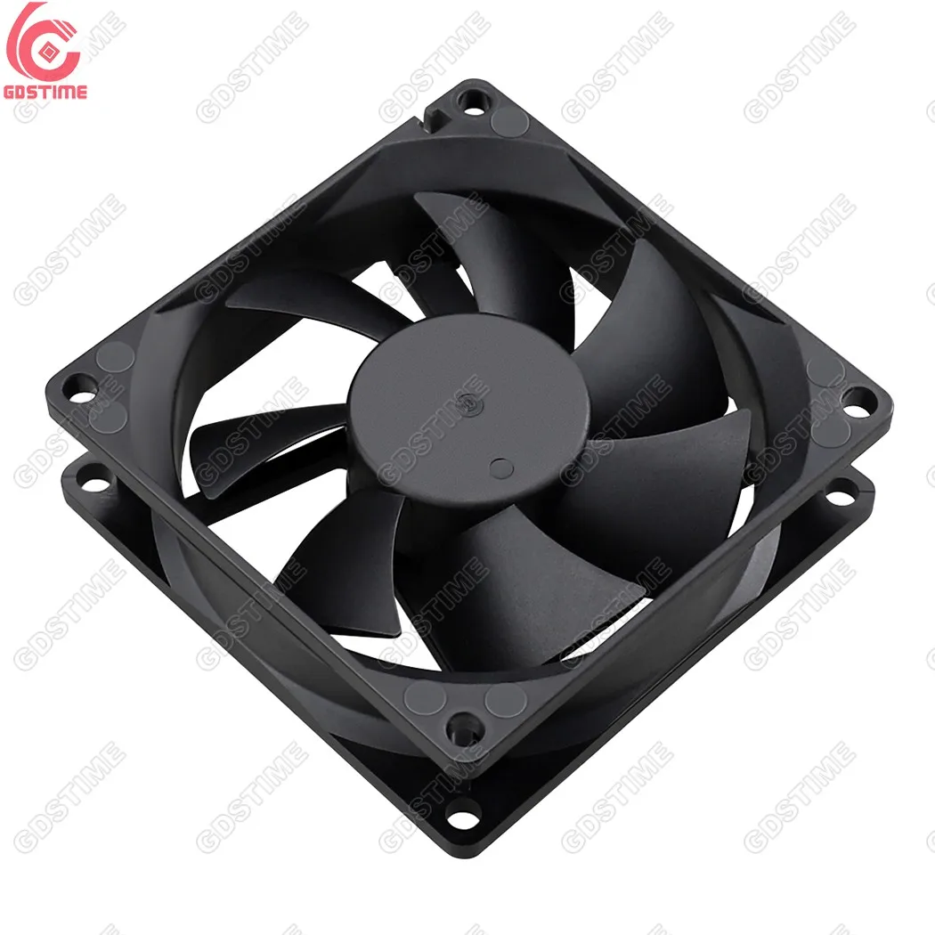 Gdstime GDA8025 80X80X25mm Ball Bearing dc 12V 3PIN FG Brushless Axial Cooling Fan