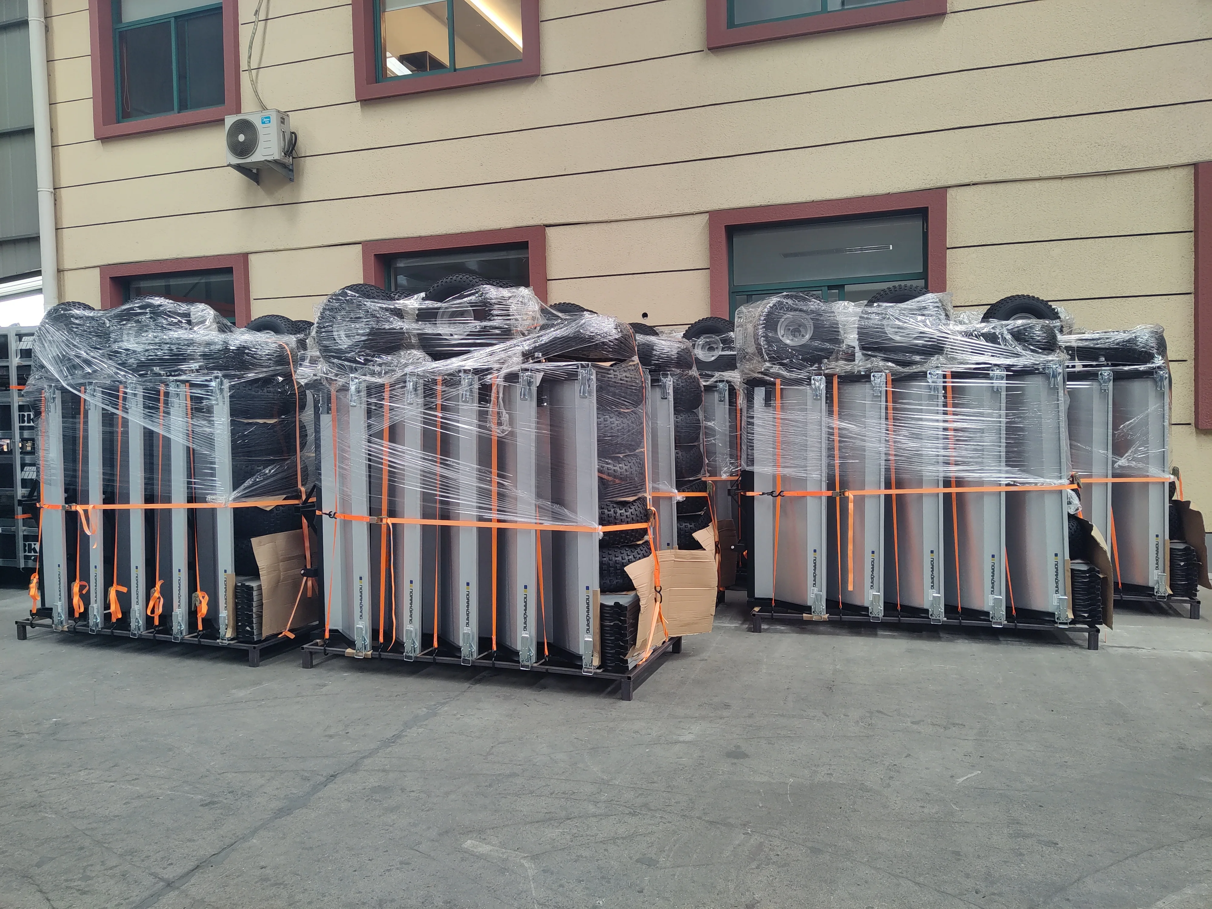 2022 hot sale ATV Garden Poly Utility Trailer with galvanized steel box much more stronger