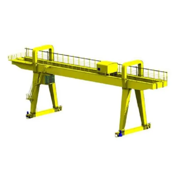 50 ton 60 ton 70 ton Double girder rubber tyred gantry cranes manufacture for lifting precast concrete beam