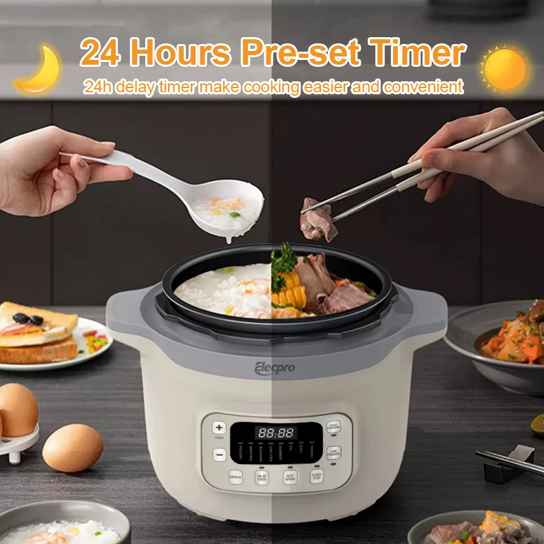 High quality 10 IN 1 Multifunctional programmable 0.5mm Stainless steel inner pot electric Pressure Cooker 4L 4 Quart