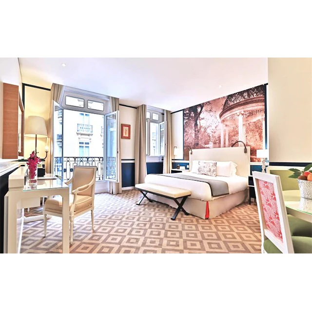 Hotel Furniture Custom Made King Room Furniture Sets for 5 Star Hotel Apartment Resort HO-153