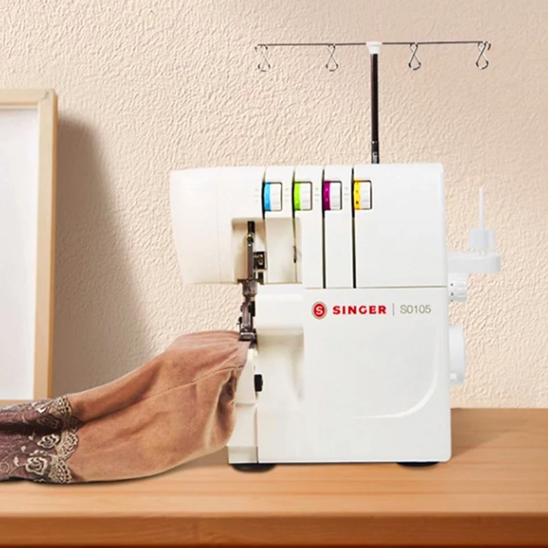 SINGER S0105 Domestic Overlock Heavy Duty Sewing Machine With Low Price With Automatic Thread Winding