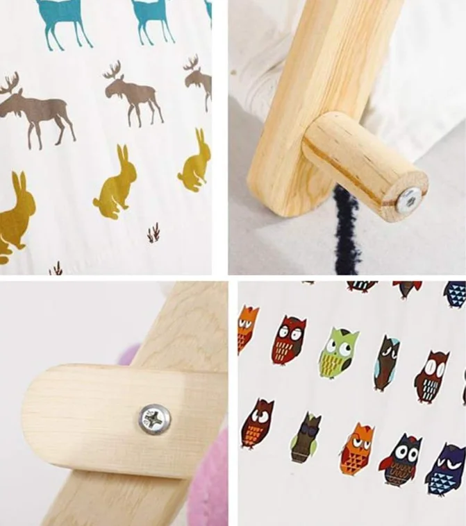 Game House Princess Room Fantasy Castle Triangle Architecture Cotton Canvas Portable Cloth Toy Tents