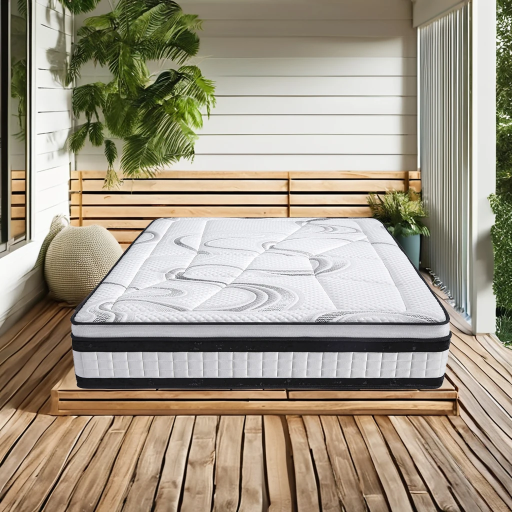 Royal Swirl Luxury Mattress High Resilience Foam and Individually Pocket Spring Mattress with Wholesale Price
