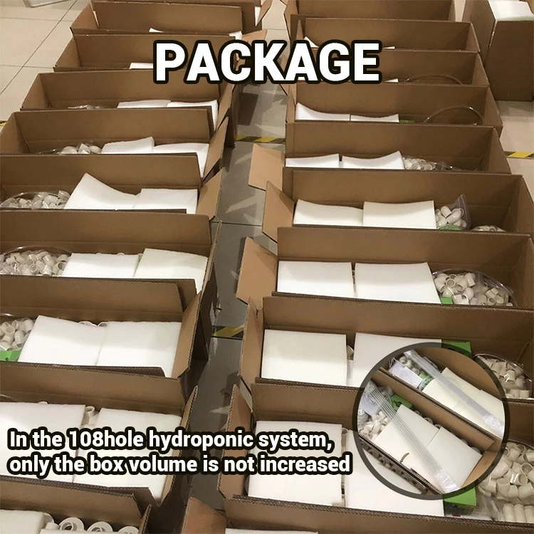 UKIOK Outdoor & indoor NFT Home Vertical Garden Hydroponic Growing Systems  with led light