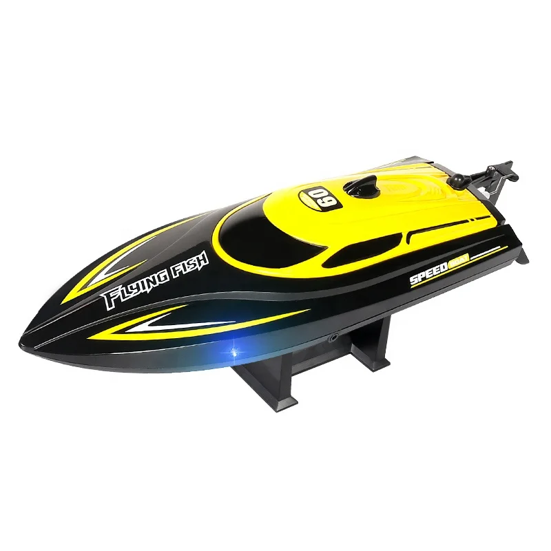 RC ship spe RC Racing Boat Yacht Strong Power 2.4G 20KM/H Self-Righting Speed Boat with LED Light