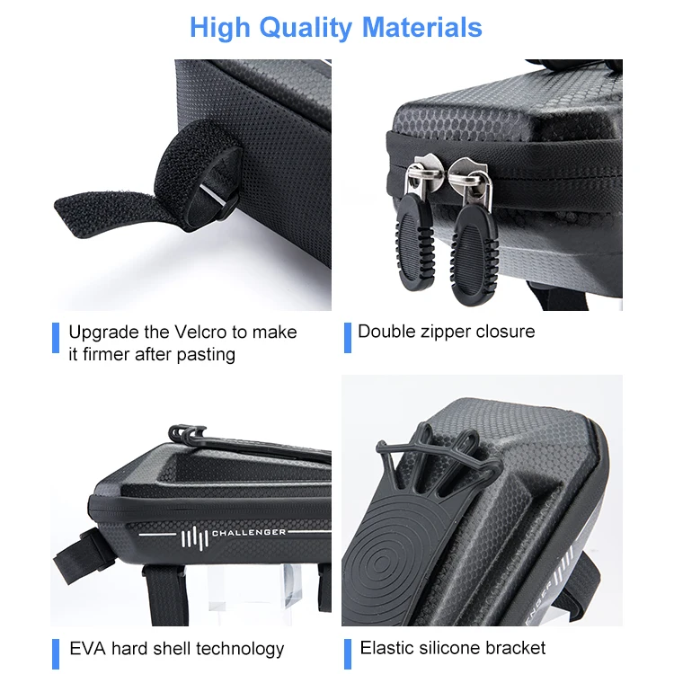 OEM Waterproof Portable Bike Bicycle Bags Boxes Touch Screen Phone Case Top Front Tube Frame Cycling Bag