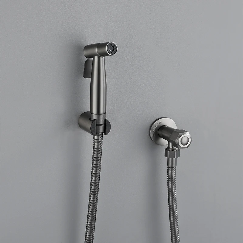 Personal Hygiene Gray Hand Held Bidet Toilet Sprayer Set Women Shower Sprayer Spray Gun Bidet