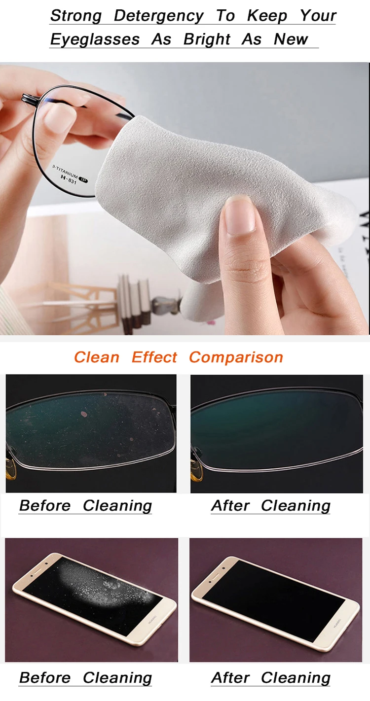 Custom Hot Selling Cheap Price A Small Cloth For Cleaning  Eyeglasses Custom Microfiber Glasses Cloth Lens Phones  Cleaning Cloths Printing Custom Multi Color Size Microfiber Eye Glasses Cloth