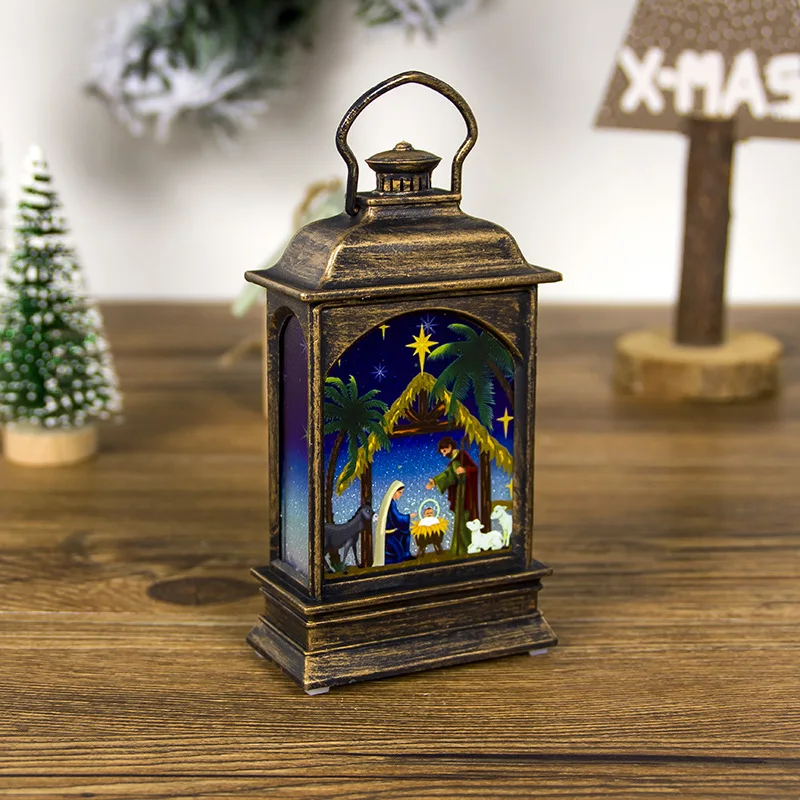 Hot Selling LED Christmas Tree Decorations Gifts Hanging Lantern Outdoor